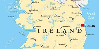 ڈبلن ، آئر لینڈ کا نقشہ
