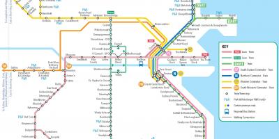 نقشہ کے ڈبلن ٹرین سٹیشنوں