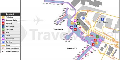 نقشہ کے ڈبلن کے ہوائی اڈے