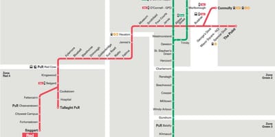 Luas لائن کا نقشہ