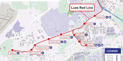 ڈبلن Luas نقشہ